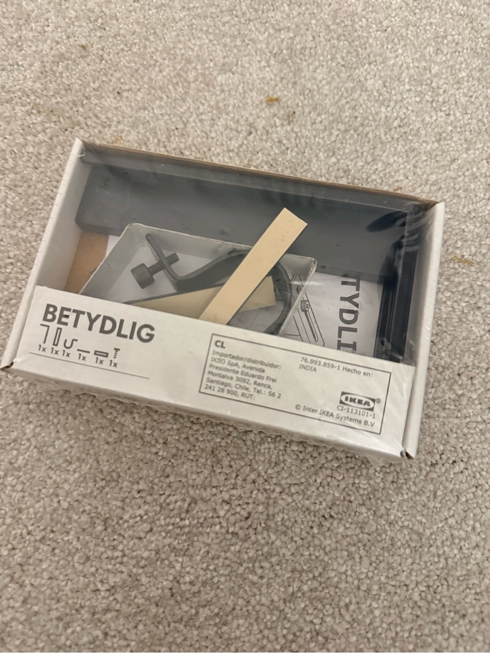 IKEA BETYDLIG Hook Set in Black